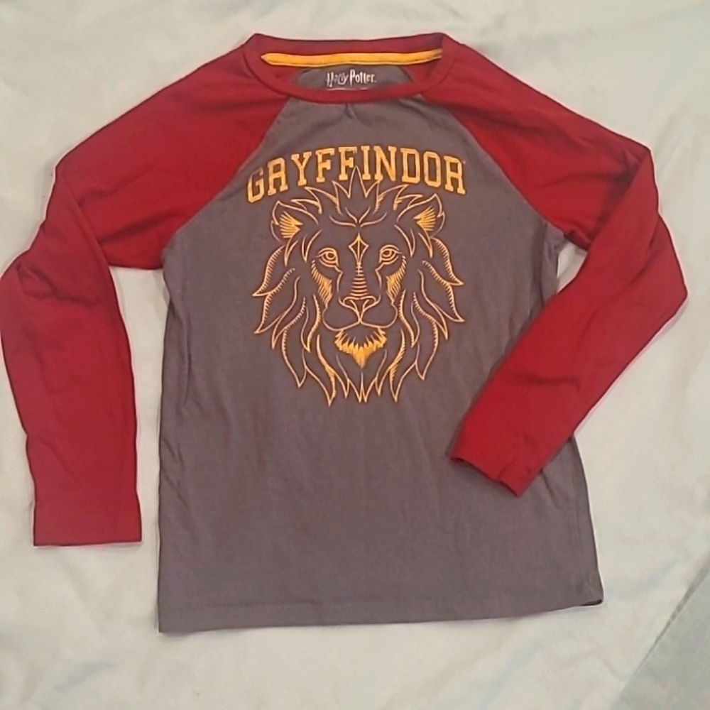 Harry Potter kids long sleeve tee szM burgandy/gray